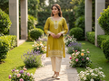 Ahmad Zee Fabrics – Olive Loom 2-Piece Embroidered Lawn Suit