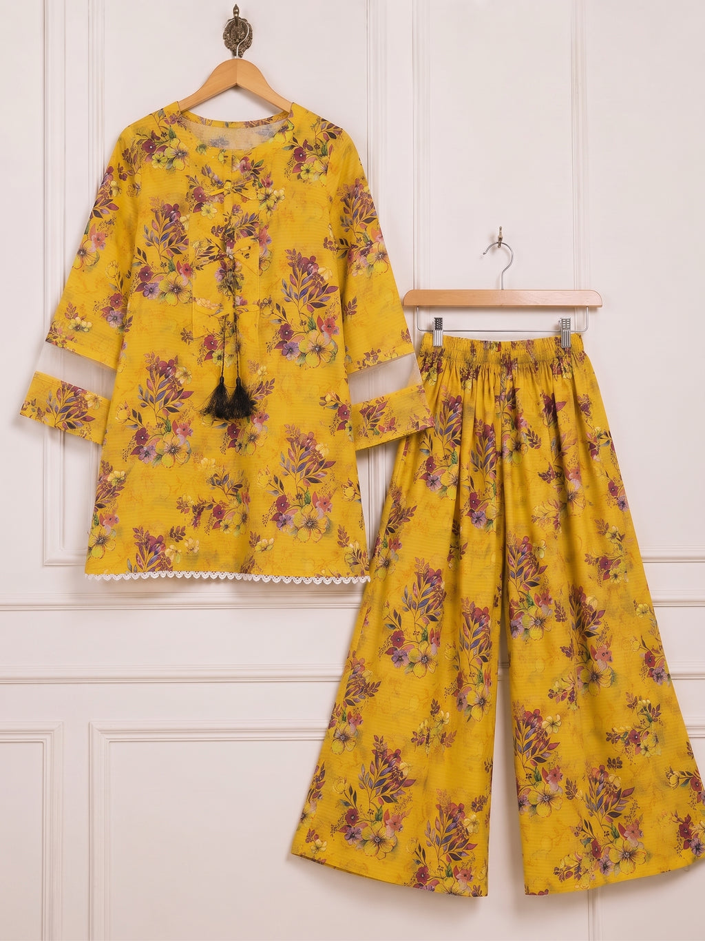 Printed Farshi Shalwar 2PC Lawn Suit | Ahmad Zee Fabrics