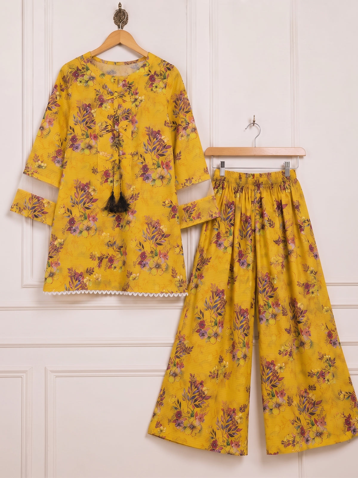 Printed Farshi Shalwar 2PC Lawn Suit | Ahmad Zee Fabrics