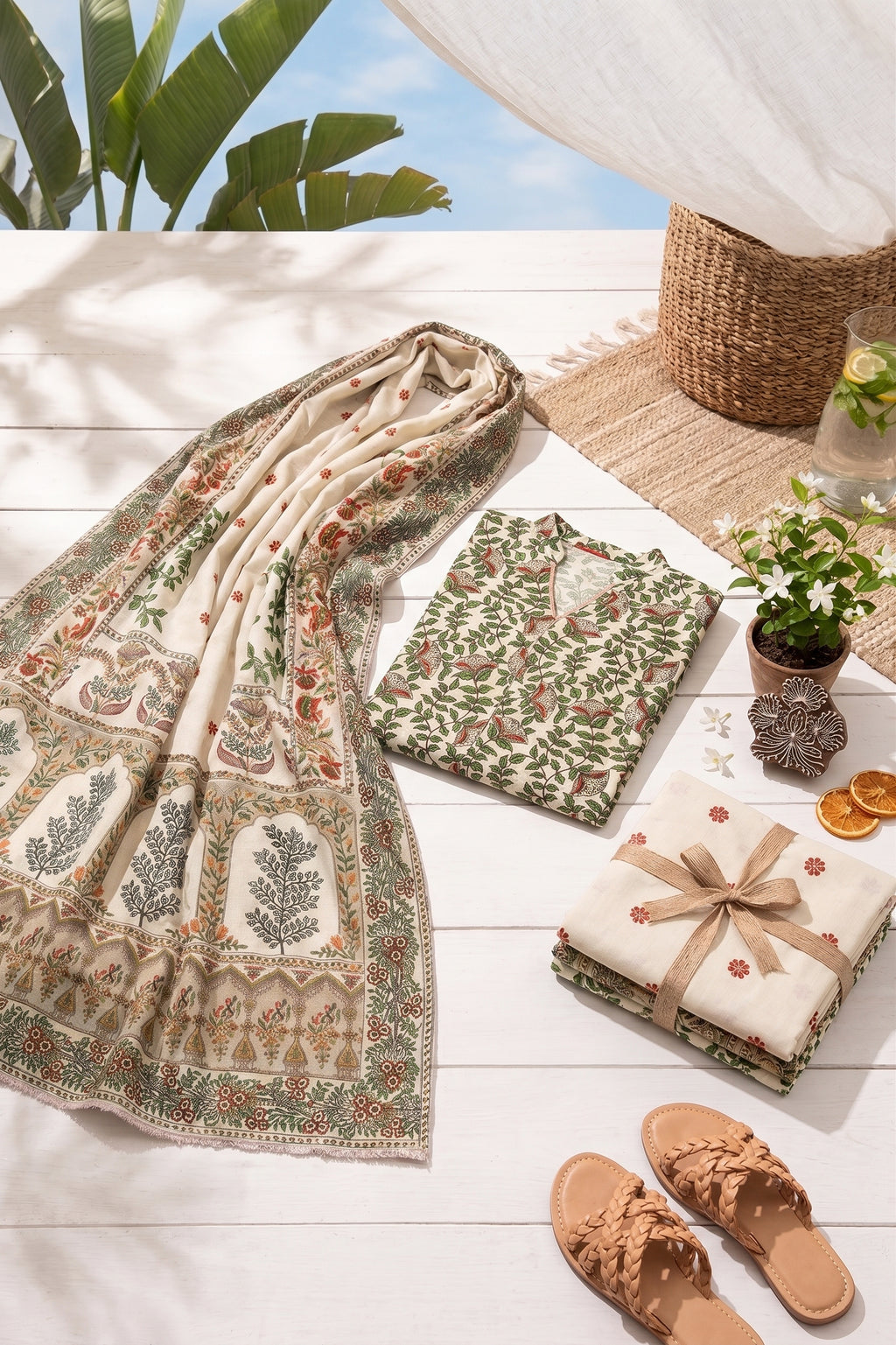 Ahmad Zee Fabrics - 3 Piece Unstitched Printed Lawn Suit