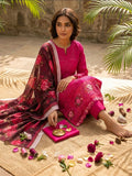 Bright Pink Tonal Embroidered 3-Piece Unstitched Suit | Ahmad Zee Fabrics