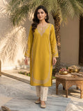 Premium Unstitched 2-Piece Lawn Suit Mustard White | Summer Collection