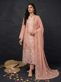 Premium 3-Piece Embroidered Cotton Summer Suit - Peach Pink | Ahmad Zee Fabrics